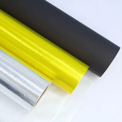 Tissu en fibre de verre couchée et laminée